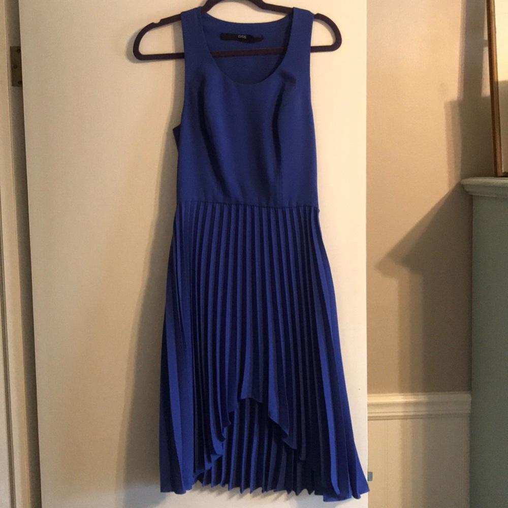 Cut25 blue high low cocktail dress